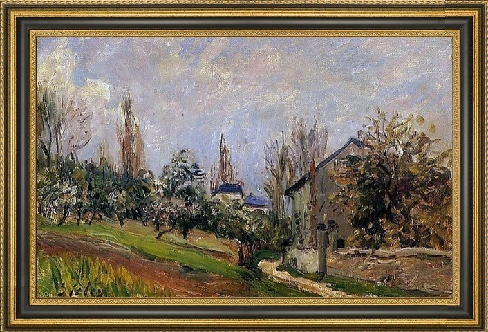 Alfred Sisley Near Moret Framed Premium Canvas Print, 16"x24"