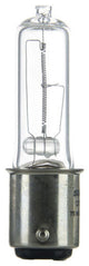 Sunlite 75 Watt, Single Ended T4, Double Contact Bayonet Base, Clear, 5 Pack