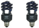 Sunlite 2 Pack Blacklight Spiral CFL Bulb, Medium Base, 20W, 120V