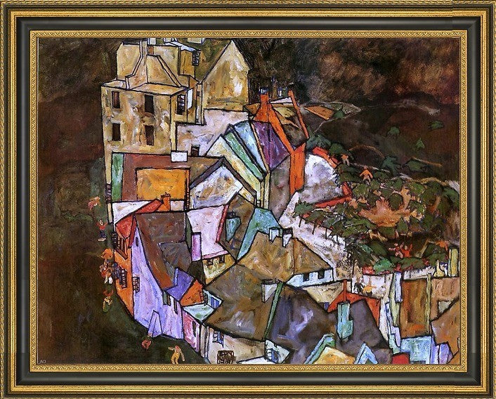 Egon Schiele Edge Town (Krumau Town Crescent III)