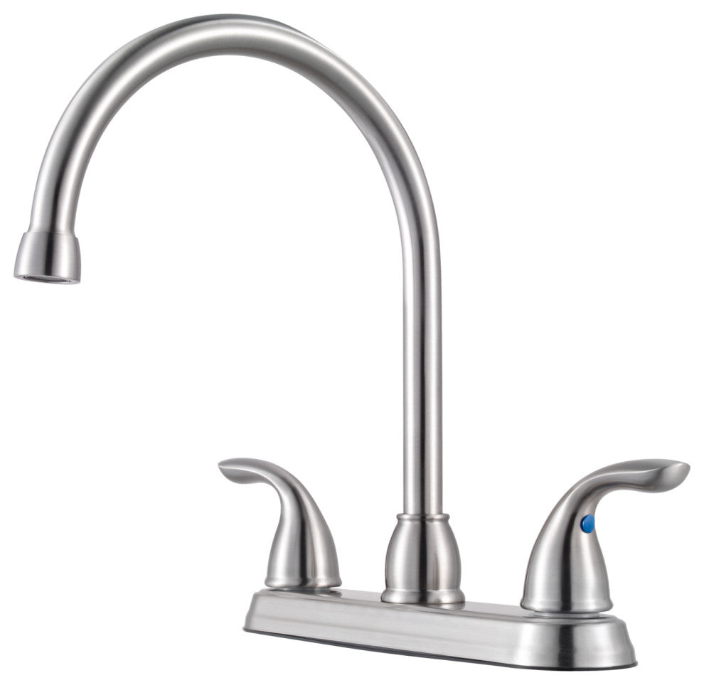 Pfirst Series 2-Handle Kitchen Faucet, Stainless Steel