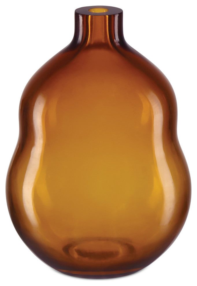 Amber & Gold Peking Medium Double Gourd Vase