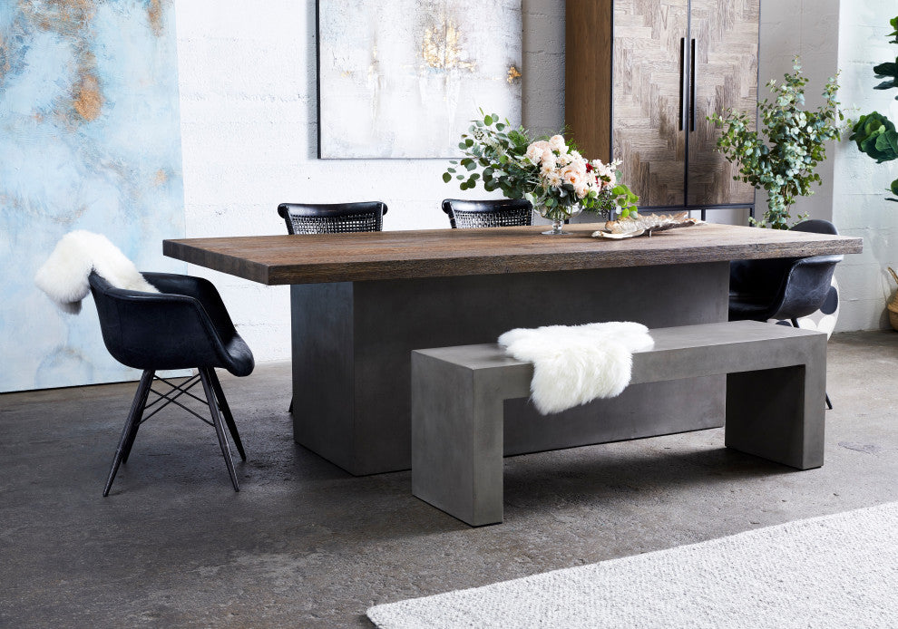 Lazarus Outdoor Bench Grey