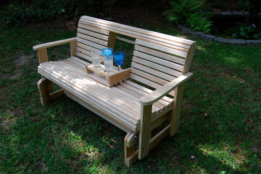 5' Cypress Flip Cup Holder Glider, Water Seal