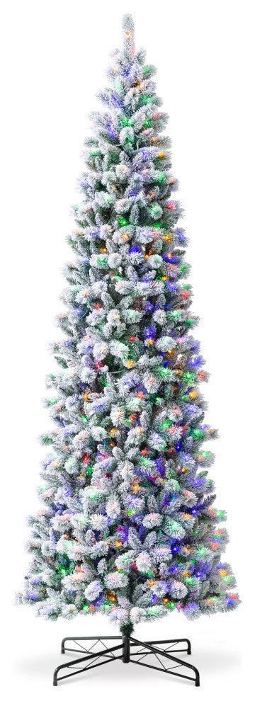 11' Pre-Lit Artificial Christmas Pencil Tree