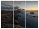 "Sunset at La Perouse Beach Sydney" Metal Wall Art, 3 Panels, 36"x28"