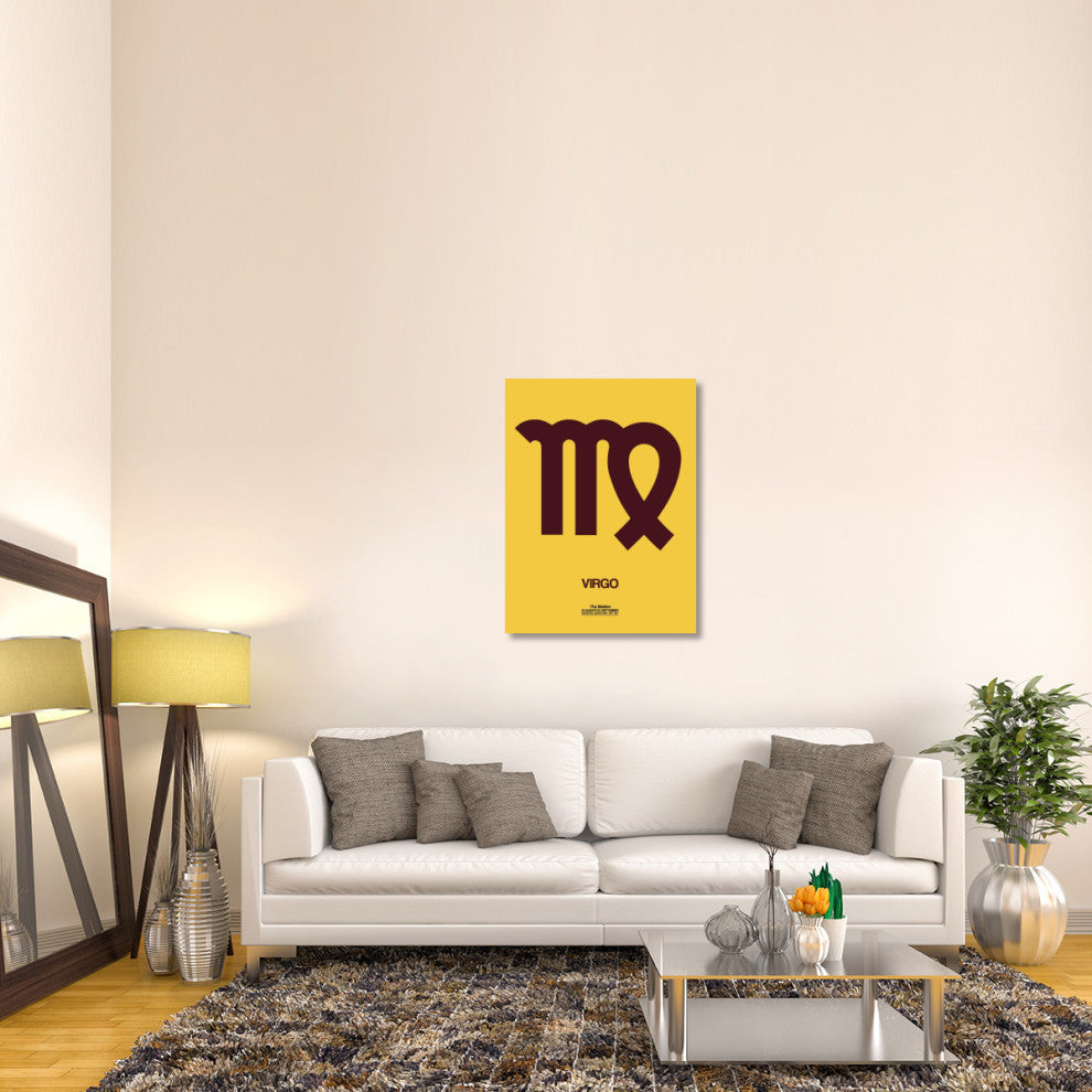 "Virgo Zodiac Sign Brown" Fine Art Print
