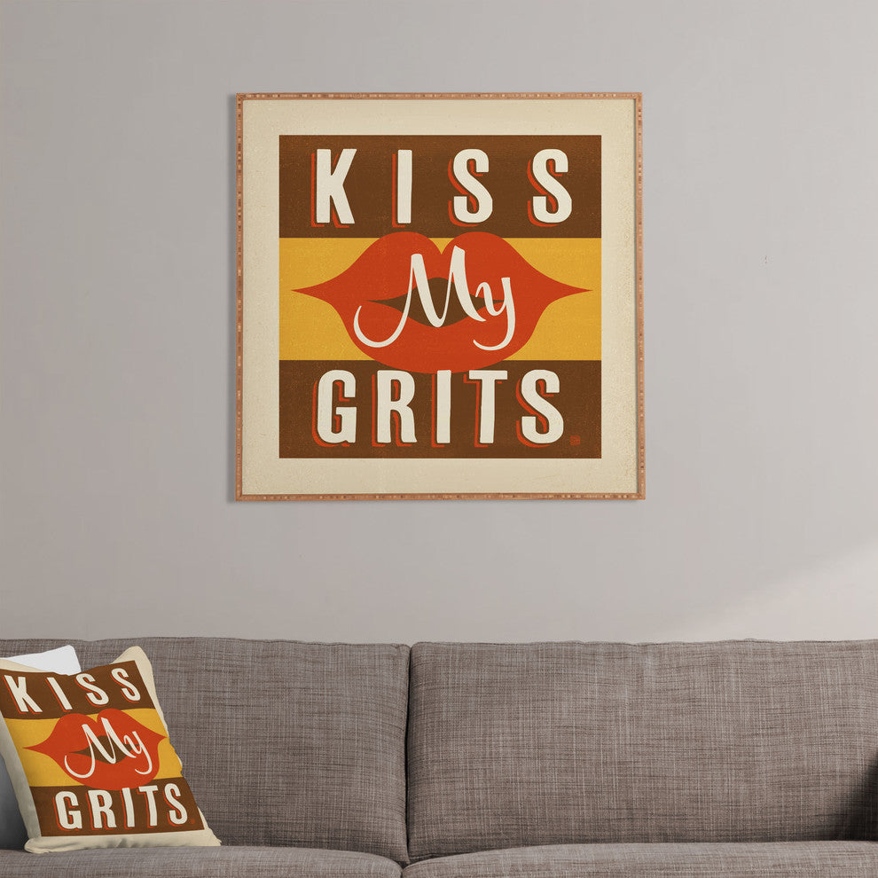Anderson Design Group Kiss My Grits Framed Wall Art