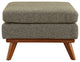 Modern Contemporary Fabric Ottoman , Beige, Fabric