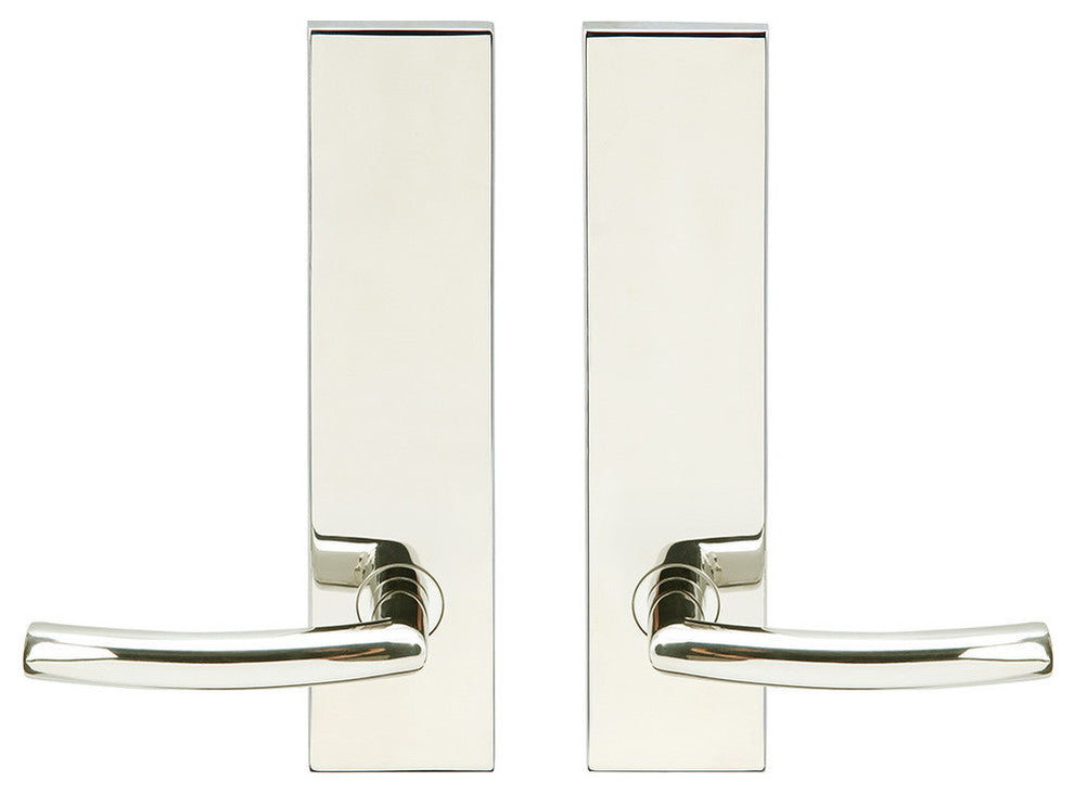 Oslo Lever, Tubular Privacy, Polished Stainless Steel, 2-3/4" Backset