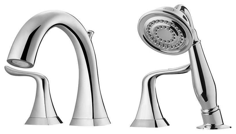 Claudius Roman Tub Faucet with Hand-Held Shower