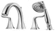 Claudius Roman Tub Faucet with Hand-Held Shower