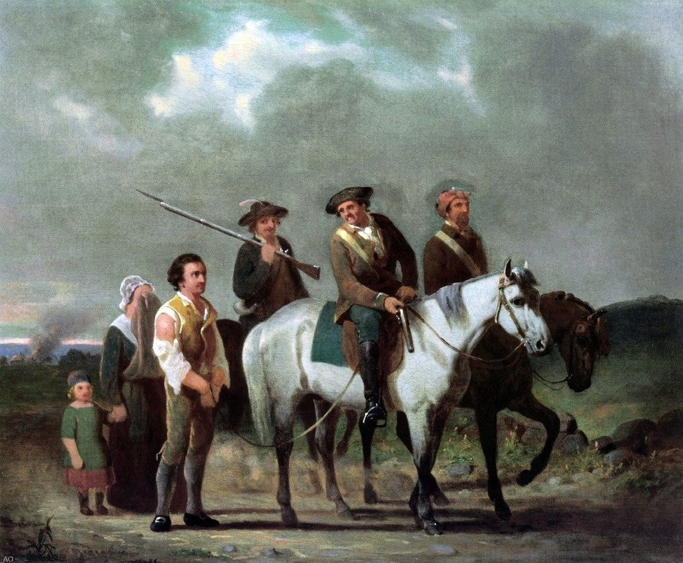 William Tylee Ranney Tories with a Prisoner - 20" x 25" Premium Canvas Print