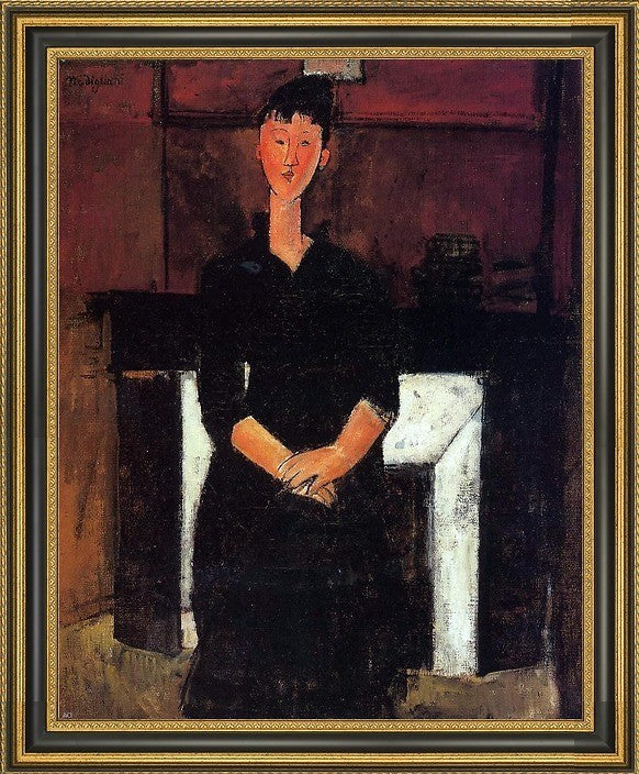 Amedeo Modigliani Woman Seated Front Fireplace