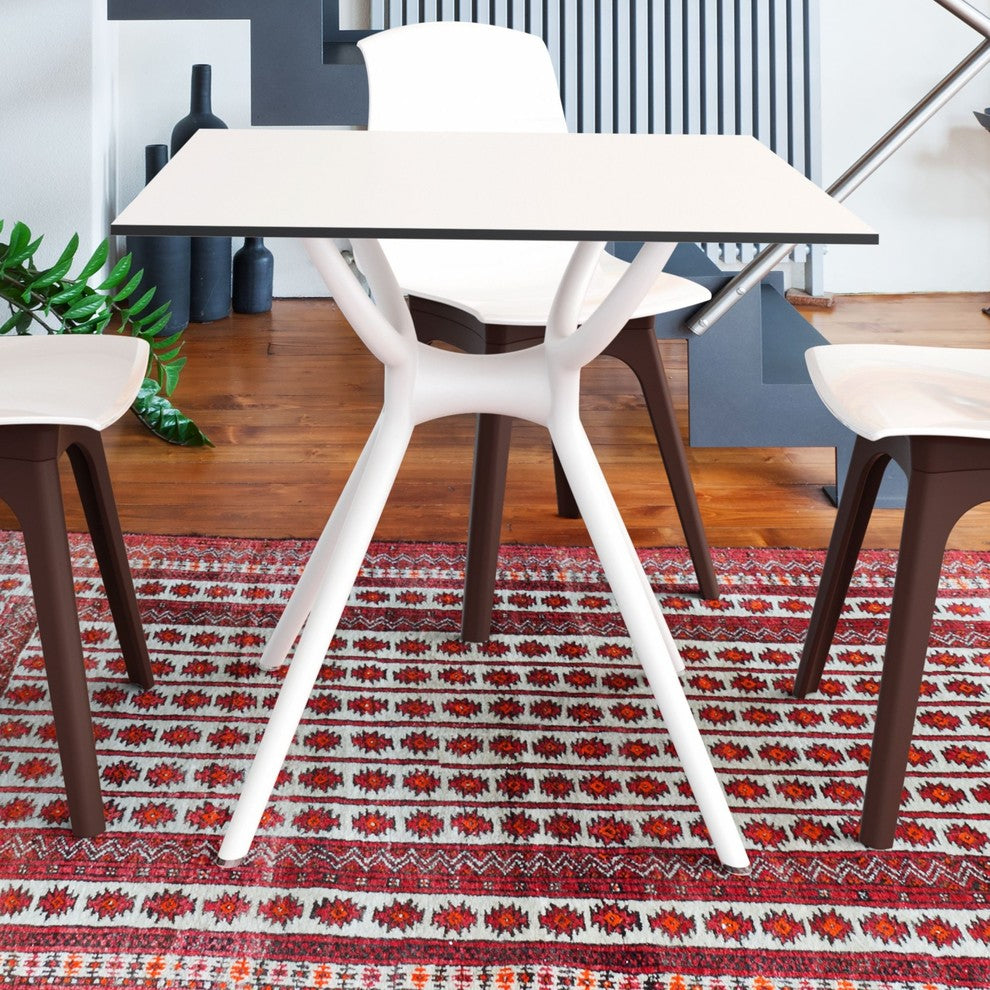 Compamia Air Square Dining Table, White