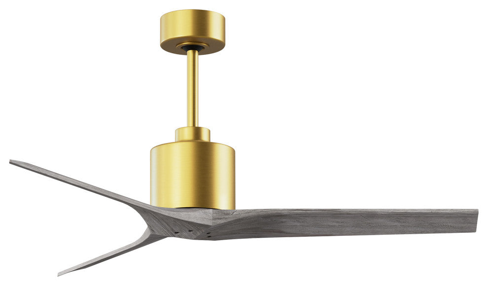 Mollywood  42" Ceiling Fan, Brushed Brass/Barnwood Tone, 60