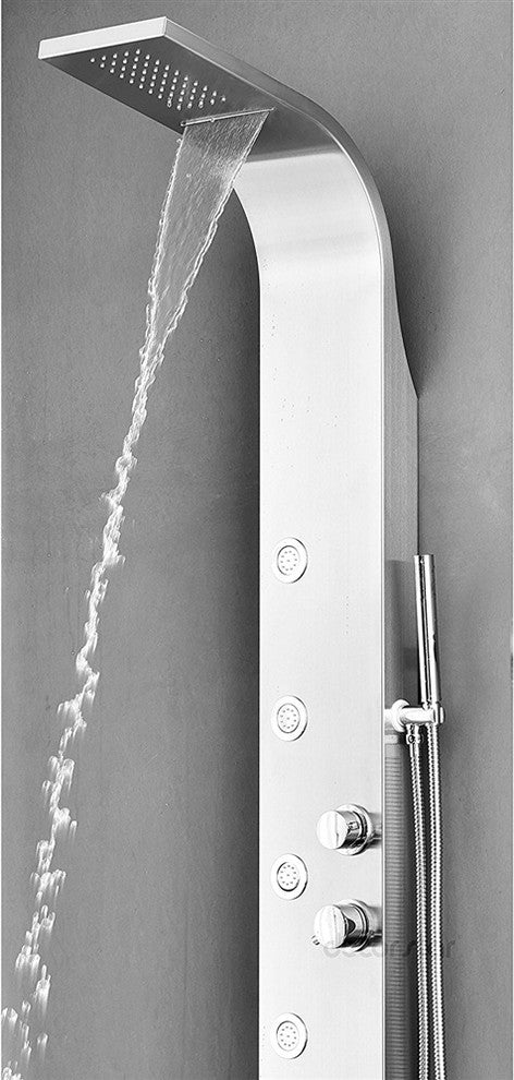 Talara 61" Stainless Steel Shower Panel System