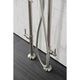 CCK8408DL Freestanding Tub Faucet With Supply Line, Stop Valve, Brushed Nickel