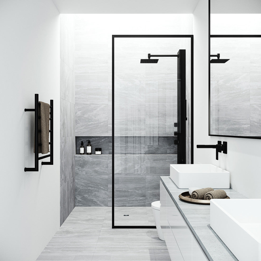 VIGO Rector 2-Jet Shower Panel with Shower Head, Matte Black