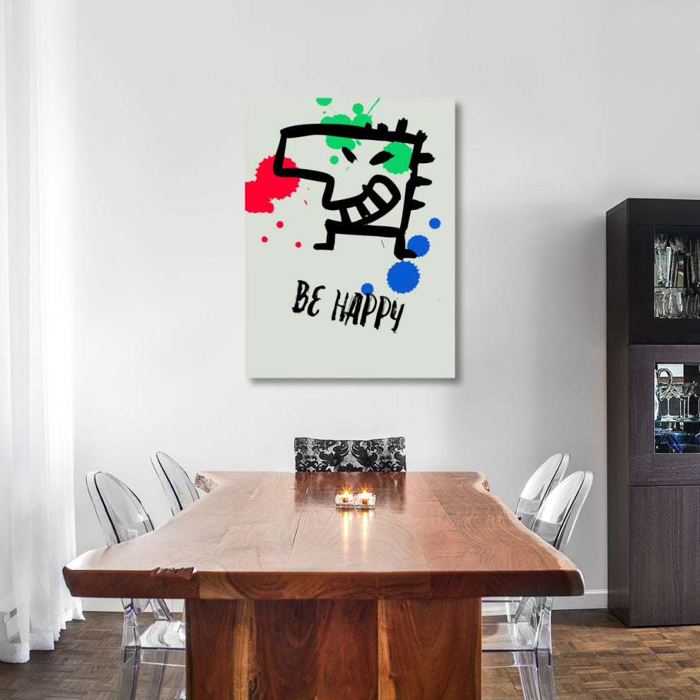 "Be Happy Poster 1" Fine Art Print