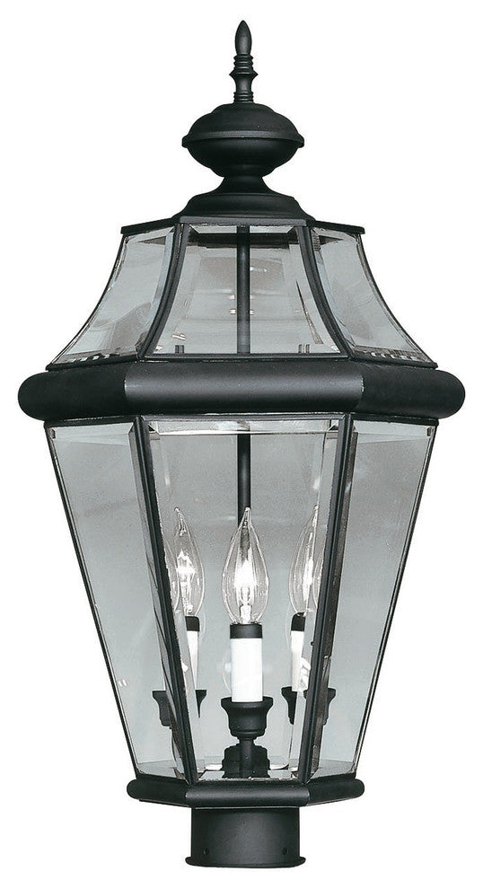 Georgetown Outdoor Post Head, Black