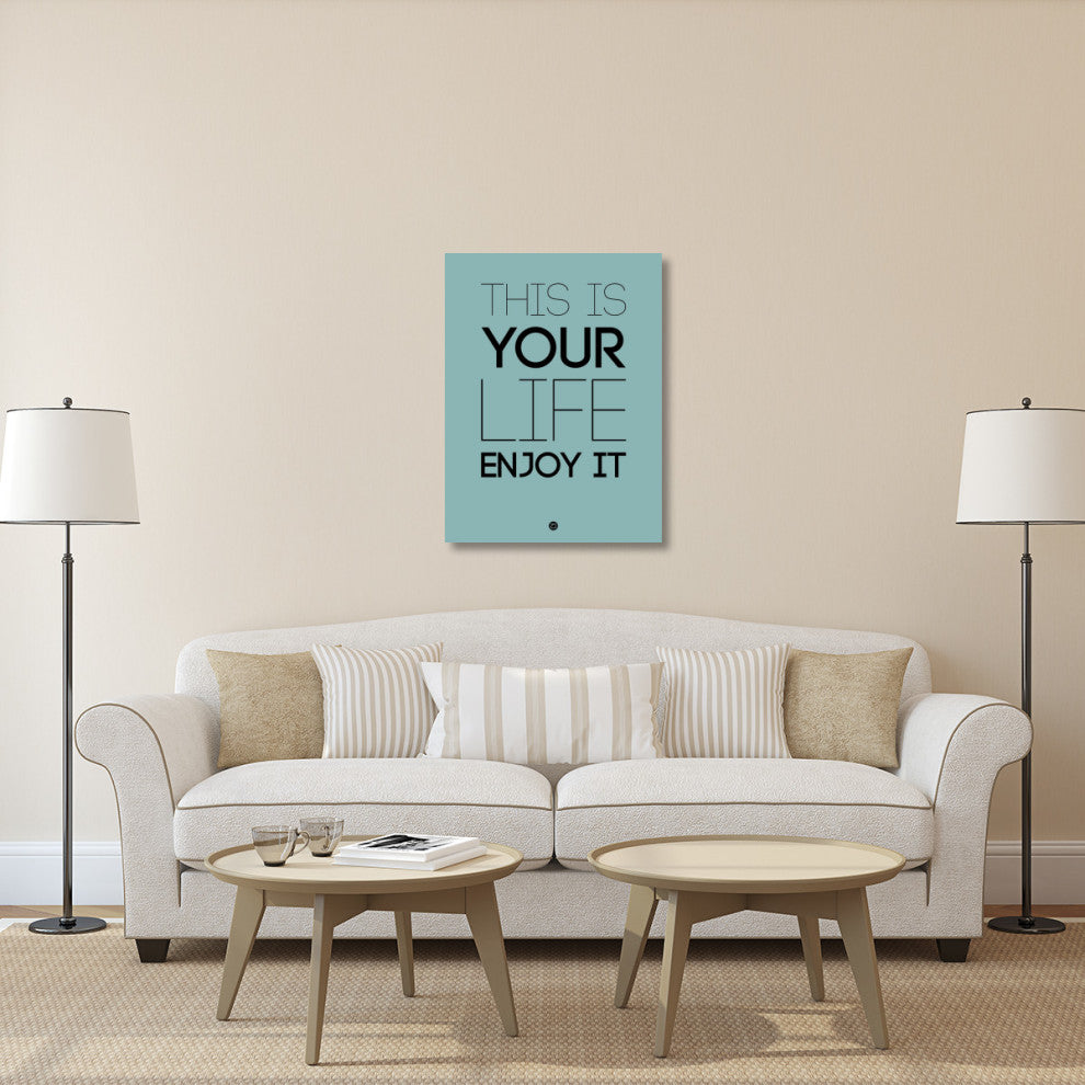 "This Is Your Life Poster Blue" Fine Art Print