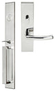 Oslo Lever, Mortise Entry Handleset, Right Hand, Polished Stainless Steel