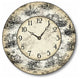 French Toile Vintage-Style Wall Clock