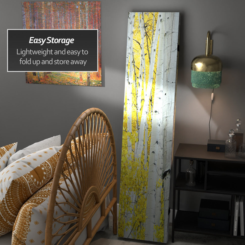 6' Tall Double Sided Birch Trees Room Divider