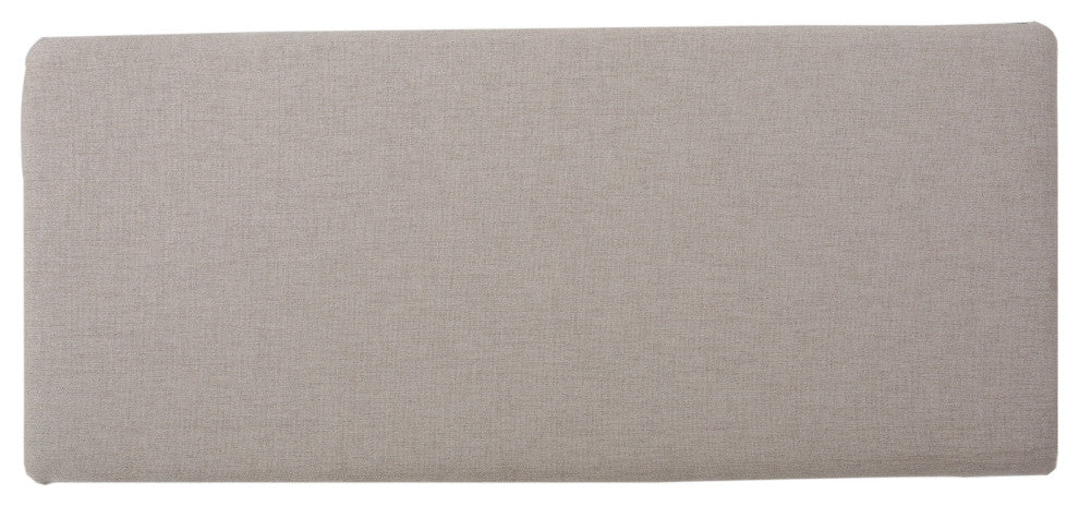 GDF Studio Evvy Fabric Storage Ottoman, Wheat
