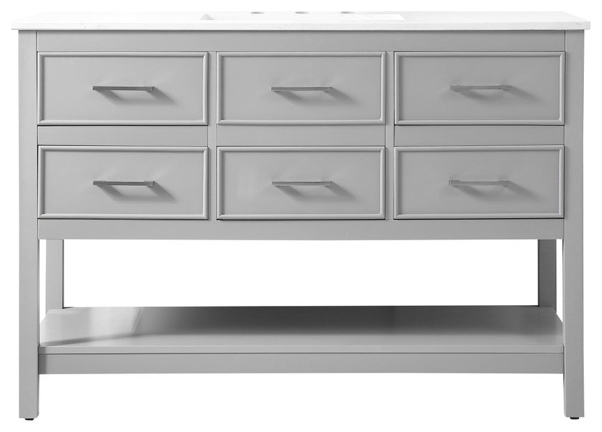 Home Living 48" Single Bathroom Vanity, Gray