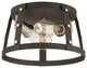Presidio 2-Light Flush Mount, Rustique