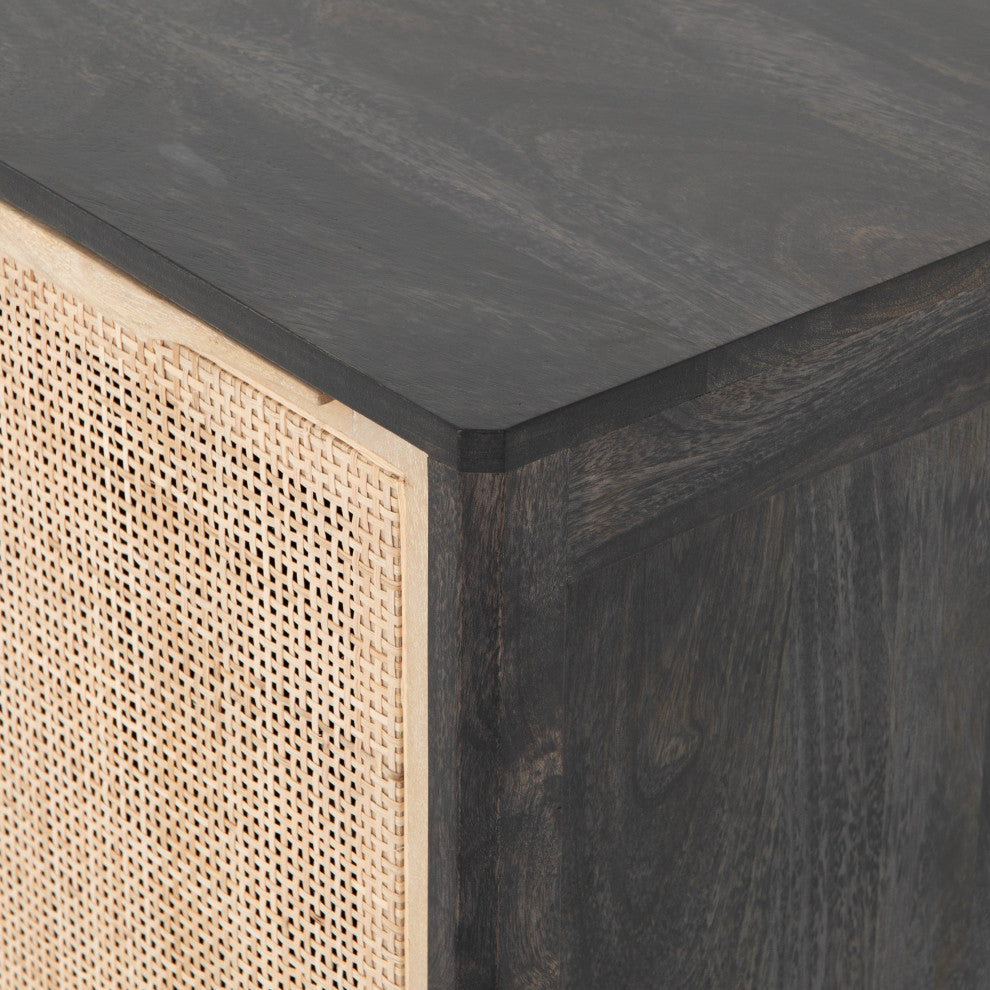 Sydney Right Nightstand, Black Wash