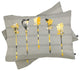 Deny Designs Iveta Abolina Gray Yellow Feathers Pillowcase
