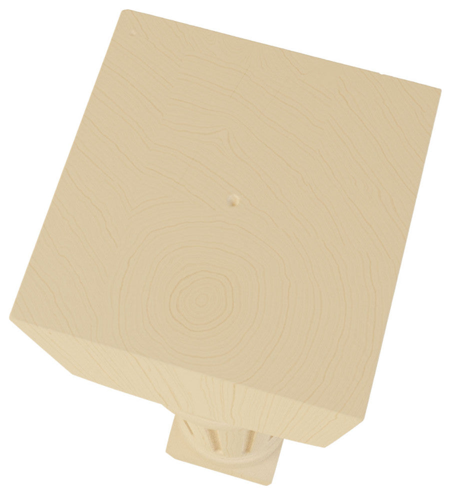 Richmond Fluted Cabinet Column (Top Block: 6", Bottom Block: 7"), Alder