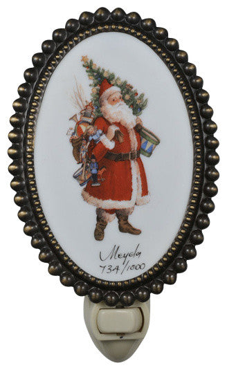 3.5W Christmas Comin to Town Fused Oval Night Light