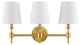 Safavieh Davielle 3 Lt 21" Wall Sconce, Brass