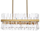 Modern Satin Gold 16-Light Chandelier