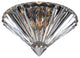 Chauvet 10" Round Flush Mount, Chrome, Firenze Clear