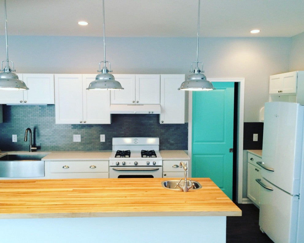 Custom Edge Grain Butcher Block Table Top, Island Top, Workbench, Desk Top, Maple, 36"x72"