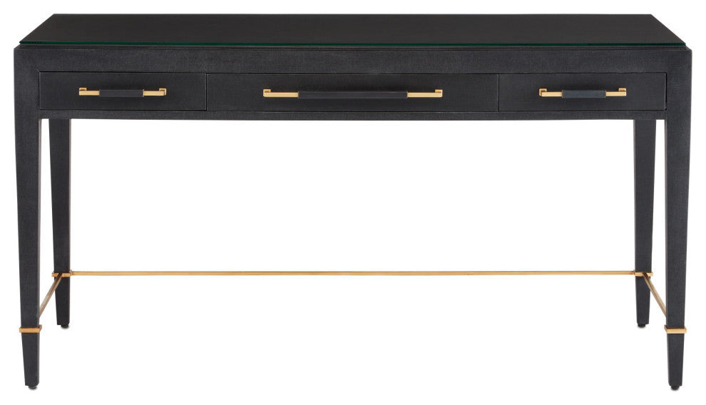 Verona Black Large Desk