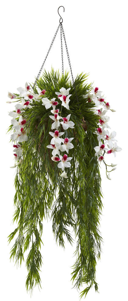 Bamboo & Dendrobium Hanging Basket