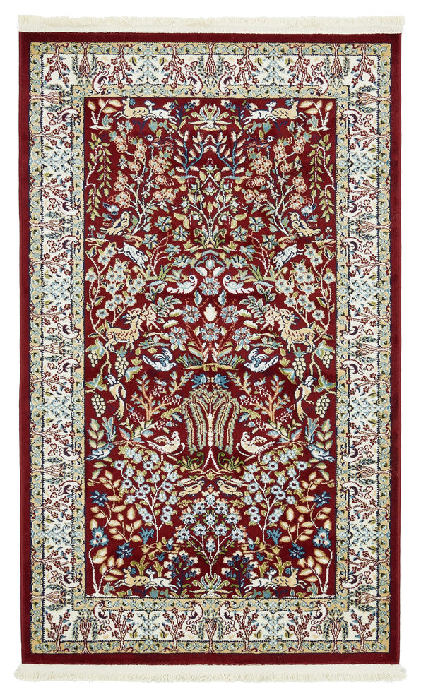 Unique Loom Burgundy Bristol Narenj 3' 0 x 5' 0 Area Rug