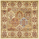 Unique Loom Cream Athens Voyage 4' 0 x 4' 0 Square Rug