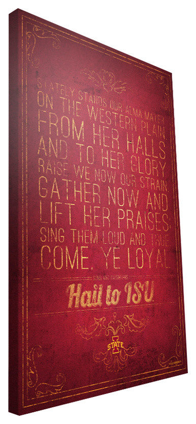 IWS Cyclones Song Canvas Print, 16"x24"