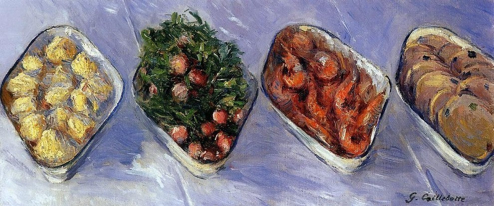 Gustave Caillebotte Hors D'Oeuvre Premium Canvas Print