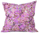 Amy Sia Marble Bubble Lilac Throw Pillow, 16"x16"