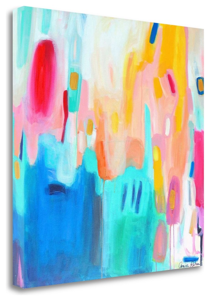 "Airport Road" By Amira Rahim,Ready to Hang Giclee Print on Gallery Wrap Canvas