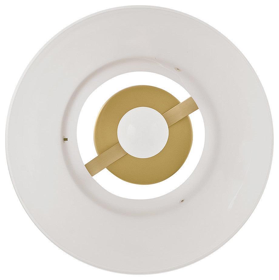 Lark Tori Medium Semi-Flush Mount, Lacquered Brass