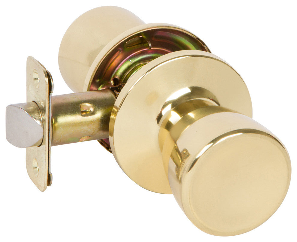 Galway Passage Knob Set, Bright Brass